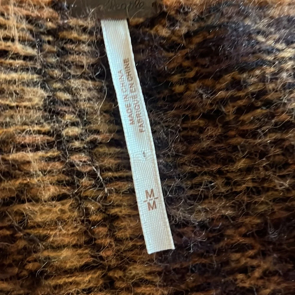 Free People Brown Plaid Button-Up Cardigan - Picture 5 of 7